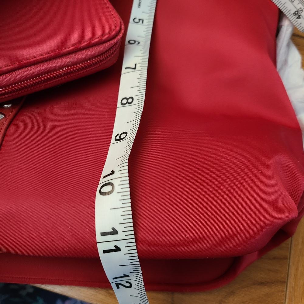 MONTANA WEST..Stylish Red Embroidered Women's Bag Set.....leather - Picture 10 of 12